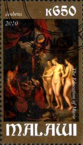 Stamp, Rubens, Cinderellas,  , Nudes, Paintings