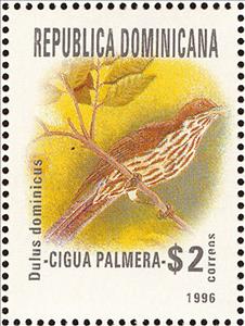 Stamp, Dulus dominicus, Dominican Republic,  , Animals (Fauna), Birds