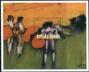 Souvenir Sheet, 25th Anniversary of the Death of Pablo Picasso Souvenir She…, Antigua and Barbuda,  , Art, Paintings