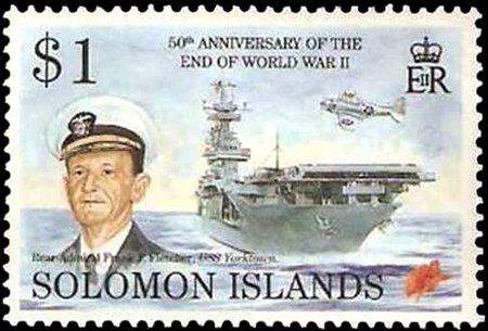 Rear Adm. Frank J. Fletcher, USS Yorktown.