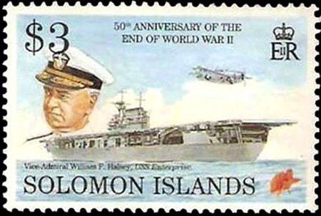 Vice Adm. William F. Halsey. USS Enterprise.