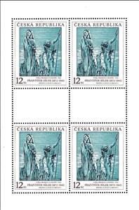 Mini Sheet, F. BÍLEK: The Prophets came out of the desert, 1918, Czech Republic,  , Art, Paintings