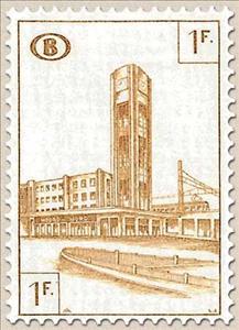 Stamp, Railway Stamp: Station Brussels North, Belgium,  , Stations