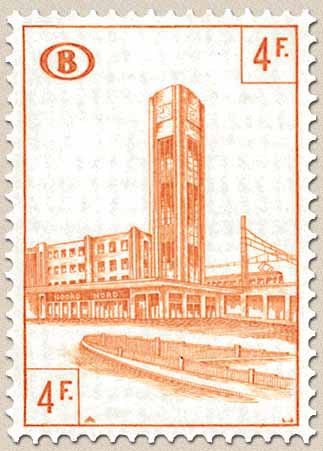 Railway Stamp: Station Brussels North
