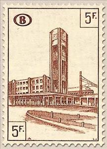 Stamp, Railway Stamp: Station Brussels North, Belgium,  , Stations