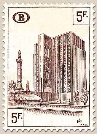 Railway Stamp: Station Brussels Congress