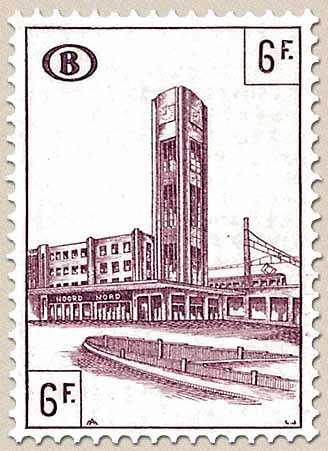 Railway Stamp: Station Brussels North