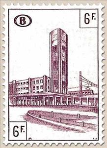 Stamp, Railway Stamp: Station Brussels North, Belgium,  , Stations