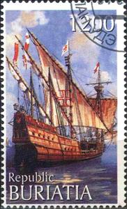 Stamp, Tall Ships, Cinderellas,  , Sailing Ships