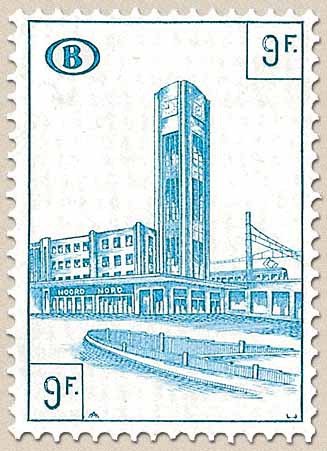 Railway Stamp: Station Brussels North