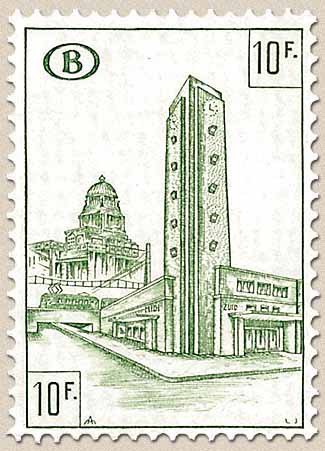 Railway Stamp: Station Brussels South