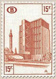 Stamp, Railway Stamp: Station Brussels Congres, Belgium,  , Stations