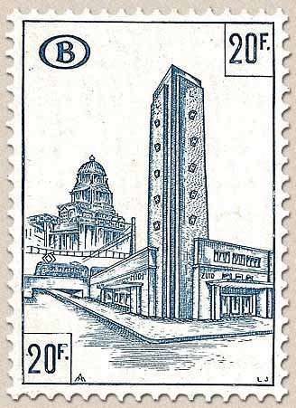 Railway Stamp: Station Brussels South