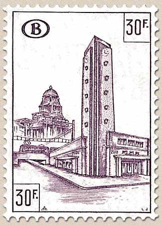 Railway Stamp: Station Brussels South