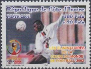 Stamp, Various soccer plays, Ivory Coast,  , Football (Soccer), Sport