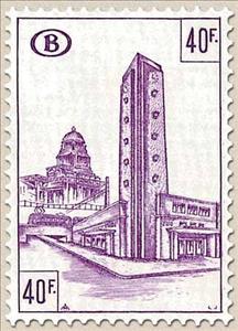 Stamp, Railway Stamp: Station Brussels South, Belgium,  , Stations