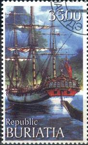 Stamp, Tall Ships, Cinderellas,  , Sailing Ships