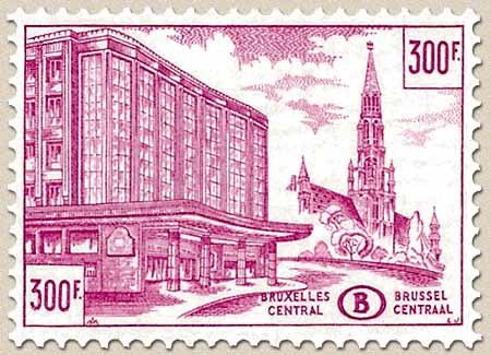 Railway Stamp: Station Brussels Central