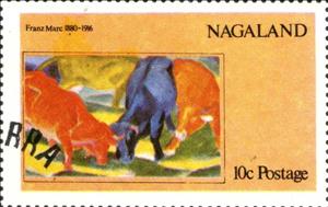 Stamp, Franz Marc, Cinderellas,  