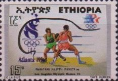 Stamp, Boxing, Ethiopia,  , Boxing, Olympic Games, Sport