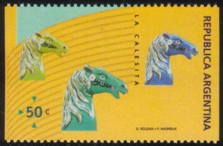 Stamp, The roundabout, Argentina,  