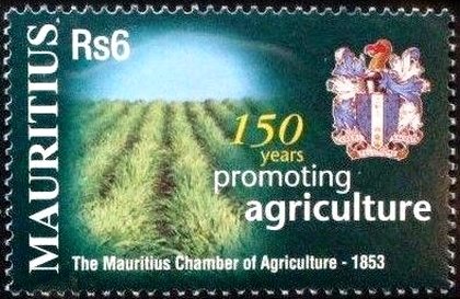 Stamp, Mauritius Ch<mber of Agriculture, 150th Anniv., Mauritius,  