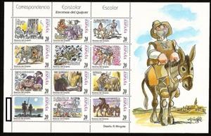 Mini Sheet, Scenes Of The Quijote, Spain,  