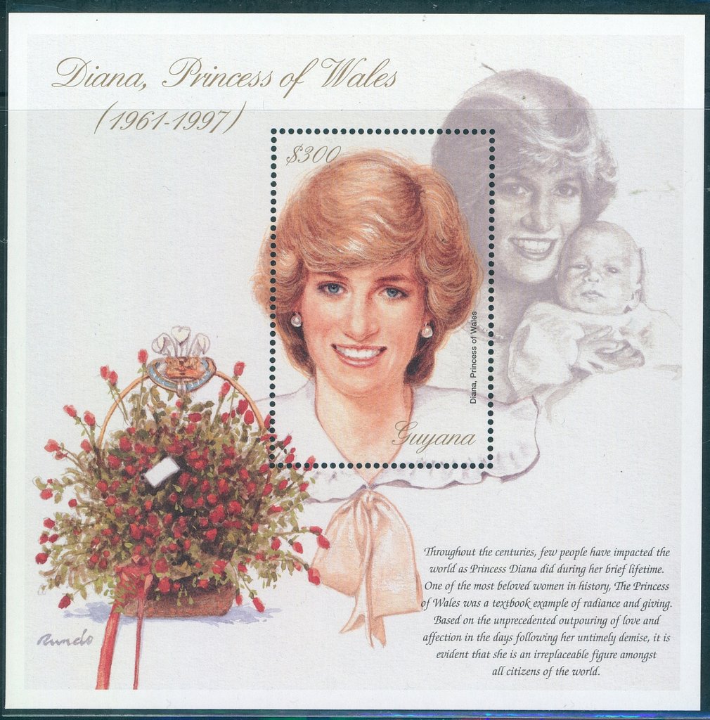 Diana, Princess of Wales (1961-1997) 2nd Souvenir Sheet