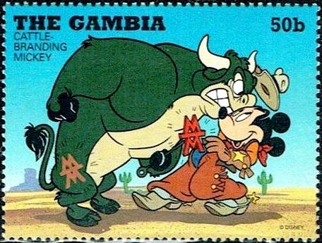 Cattle-branding Mickey