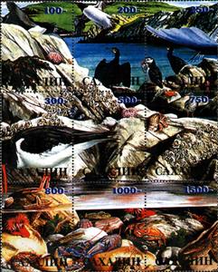 Mini Sheet, Fauna Marine, Cinderellas,  
