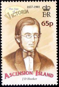 Stamp, J. D. Hooker, Ascension Island,  