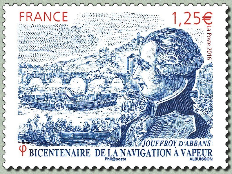 Jouffroy d'Abbans, steam navigation Bicentennial