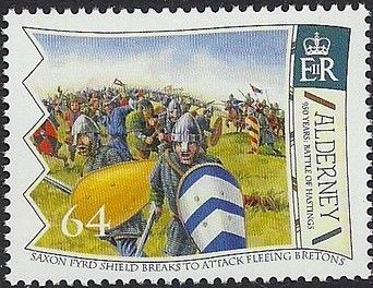 Saxon fyrd shield breaks to attack fleeing Bretons