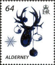 Stamp, Christmas, Alderney,  , Christmas