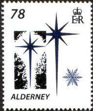 Stamp, Christmas, Alderney,  , Christmas