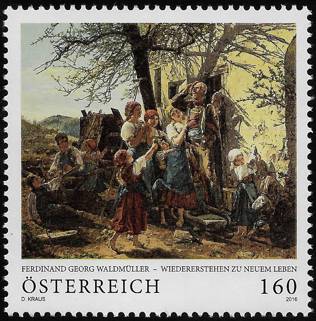 "Revival to New Life", by Ferdinand Georg Waldmüller (1852)