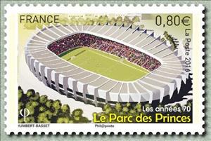 Stamp, The Parc des Princes, France,  