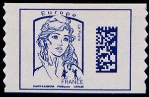 Stamp, Marianne Datamatrix Europe, France,  