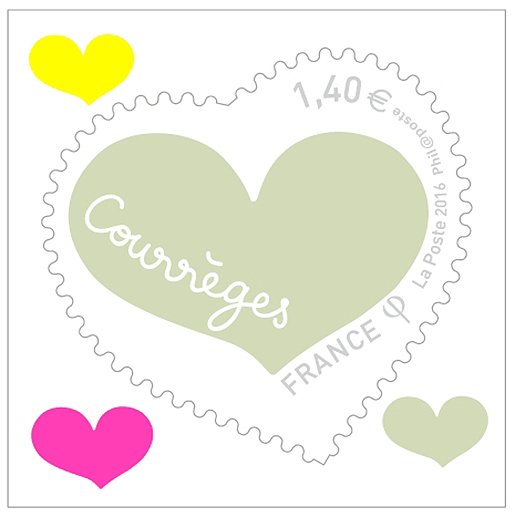 Heart Courrèges ahésif 1.40 €