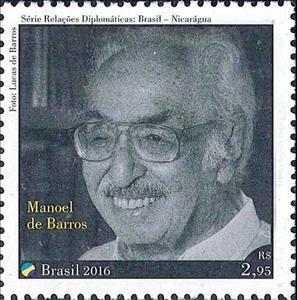 Stamp, Manoel de Barros, Brazil,  , Diplomacy, Literary People (Poets and Writers)