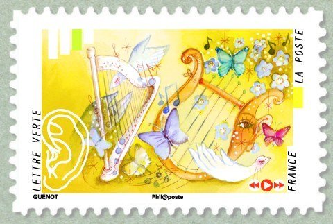 The music of a harp and a lyre
