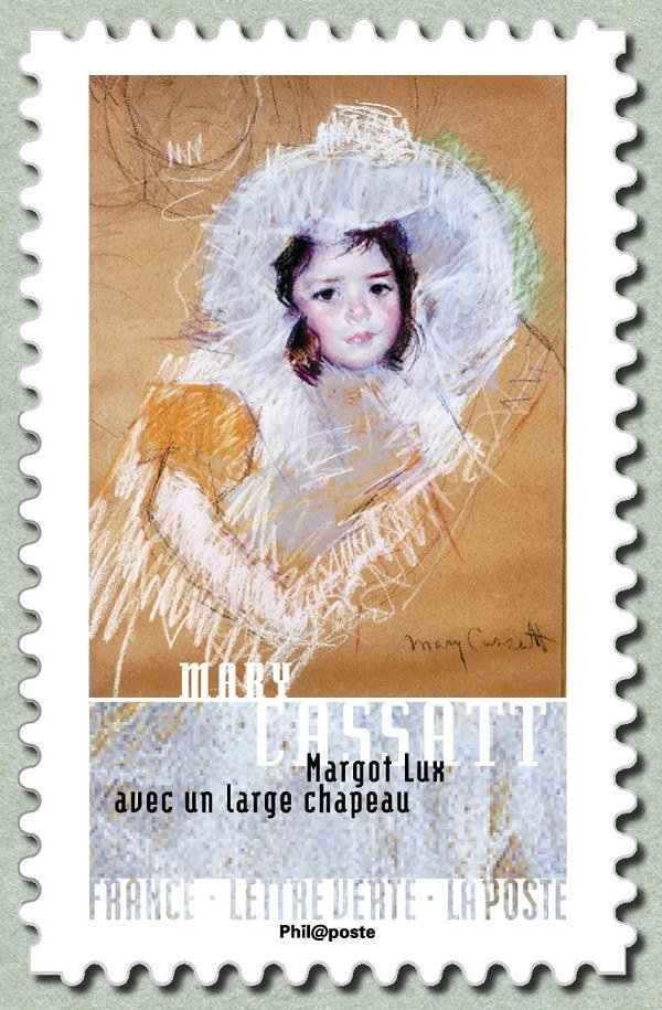 Mary Cassatt: Margot Lux with a large hat