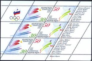 Mini Sheet, Winter Olympic Games - Albertville 1992, Slovenia,  , Sport, Olympic Games
