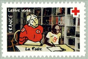 Stamp, The Red Cross wherever you need us, stamp #2, France,  , Red Cross and Red Crescent