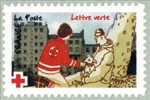 Stamp, The Red Cross wherever you need us, stamp #3, France,  , Red Cross and Red Crescent
