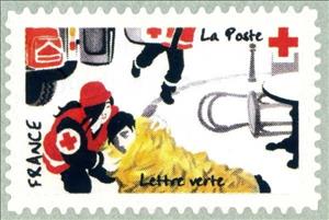 Stamp, The Red Cross wherever you need us, stamp #8, France,  , Red Cross and Red Crescent