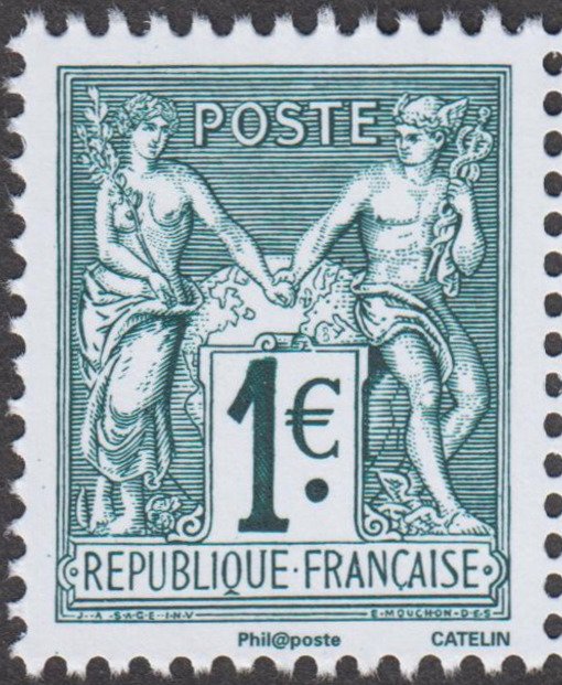 stamp type Sage 1876