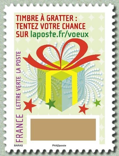 Plus que des voeux avec le timbre à gratter 02