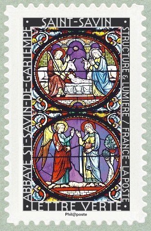 Vitrail de l'abbaye de Saint-Savin de Gartempe