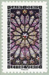 Stamp, Basilique Saint-Denis ŕ Saint-Denis, France,  